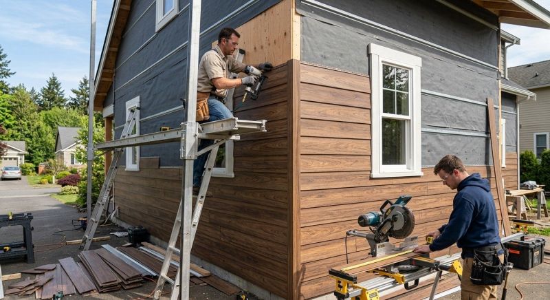 Faux Wood Siding Installation in Harris County, GA