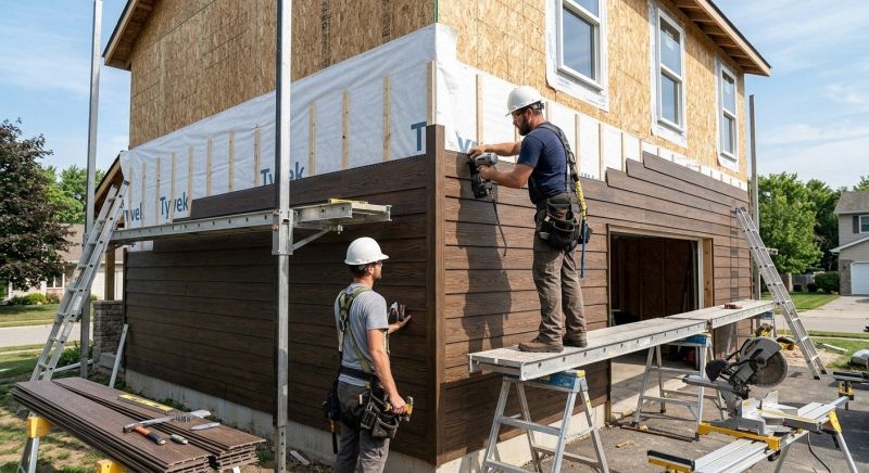 Faux Wood Siding Installation in Heard County, GA