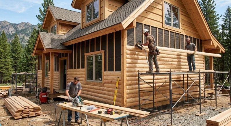 Log Siding Installation in Harris County, GA