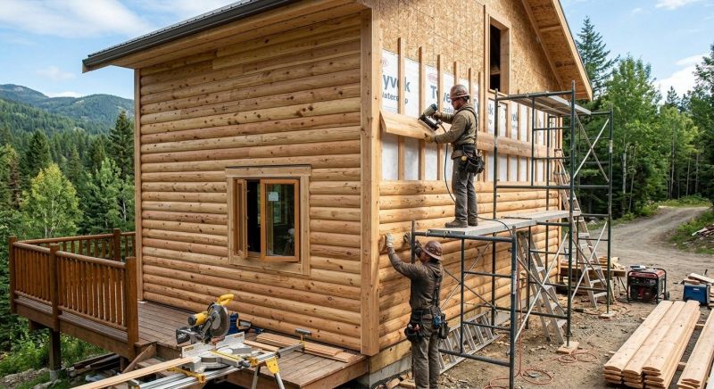 Log Siding Installation in Randolph County, AL