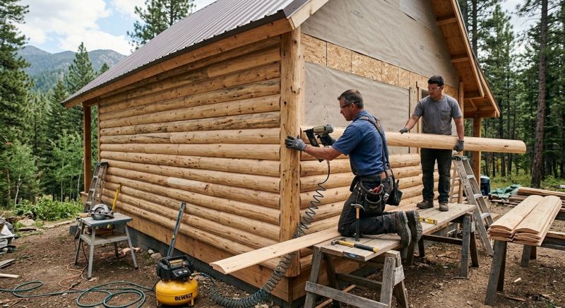 Log Siding Installation in Randolph County, AL