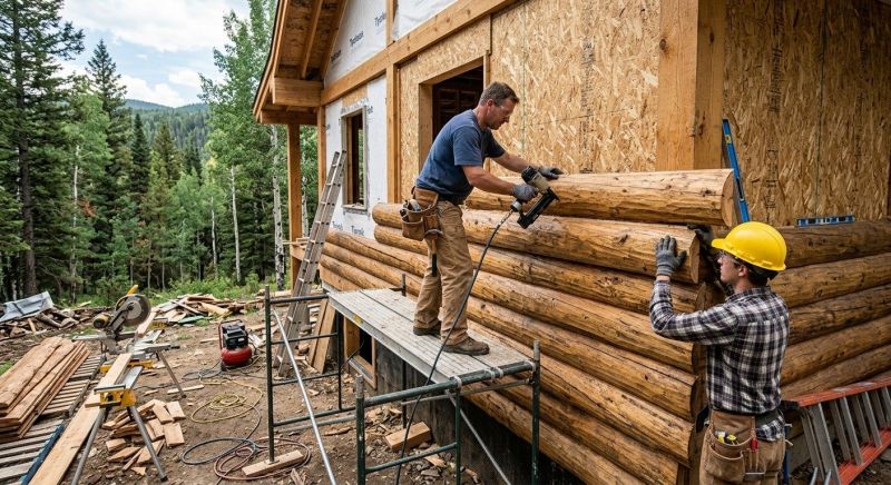 Log Siding Installation in Roanoke, AL